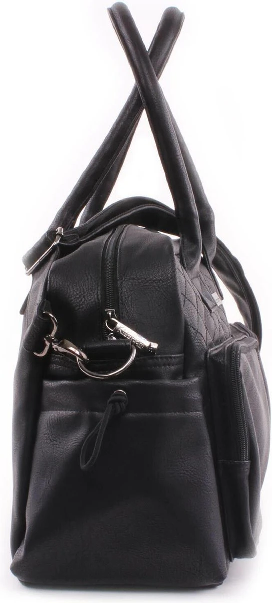 Kidzroom Vision of Love Luiertas - Zwart - Verschoonmatje - Verstelbare schouderband