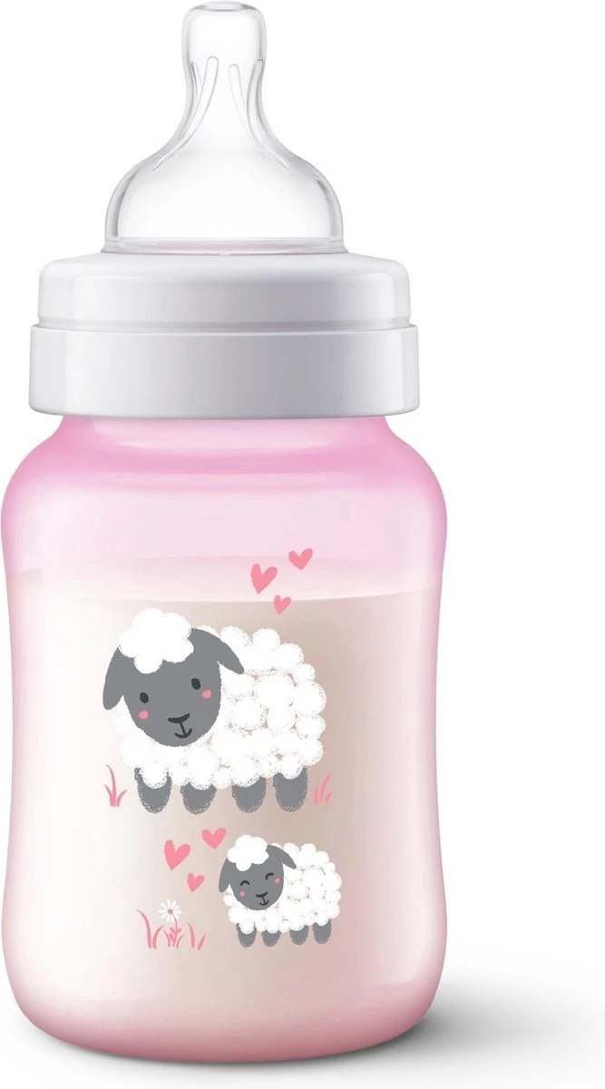 Philips Avent Anti-colic SCF821/14 - Babyfles (260 ml) - 1 stuk - roze