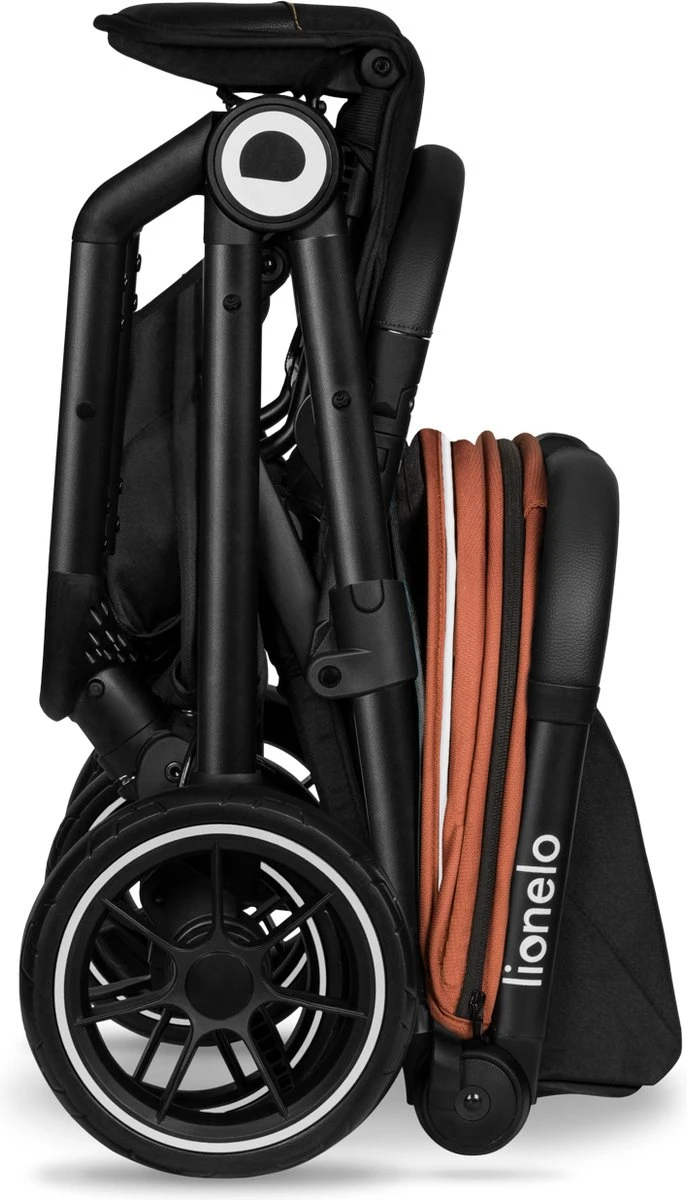 Lionelo Buggy Cloe - Kinderwagen Premium + - tot 22 kg - verstelbare rugleuning - 5-punts veiligheidsgordels - grote zwenkwielen - klamboe - bekerhouder - lichtgewicht - compact - waterdicht