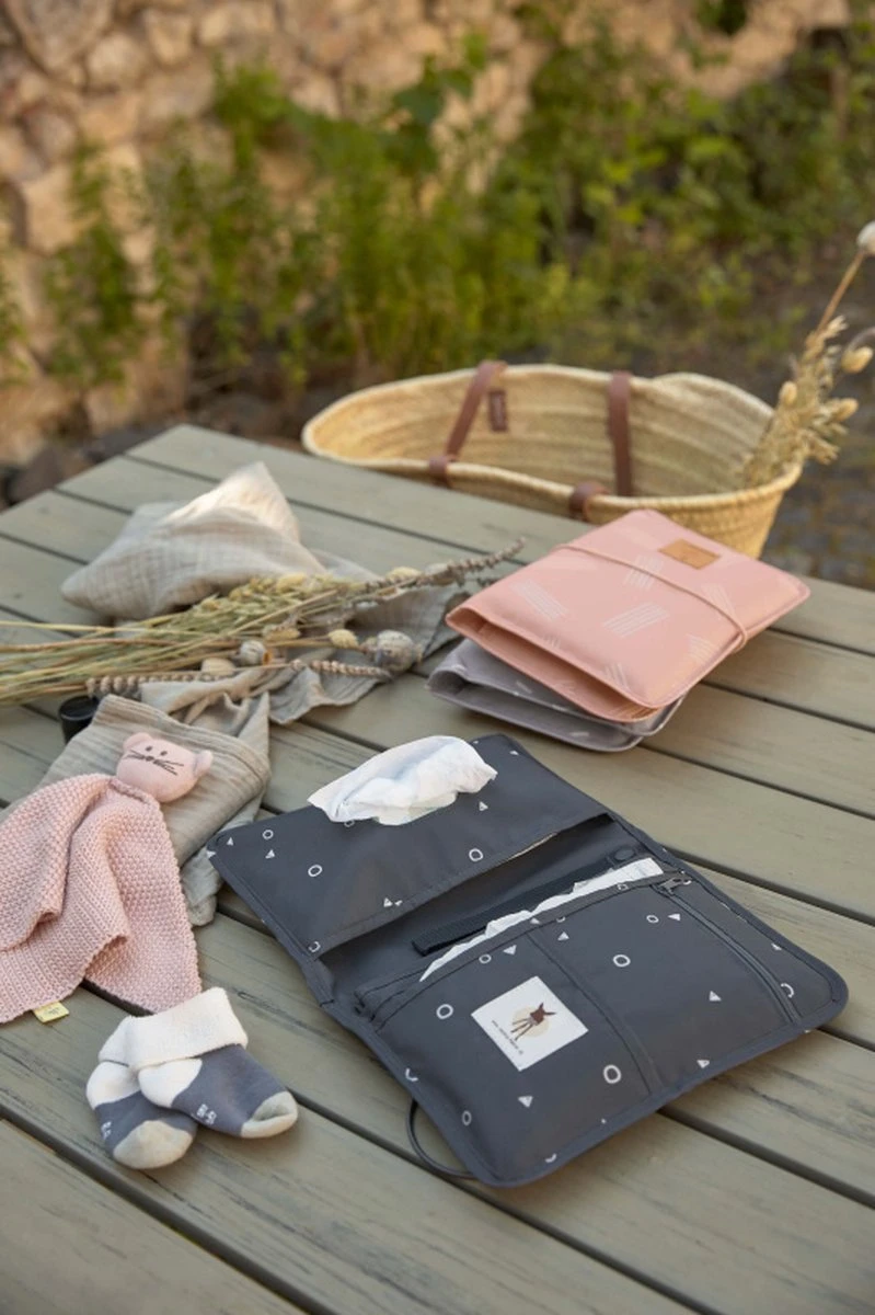 Lässig Verschoningsmatje Soft Stripes rose