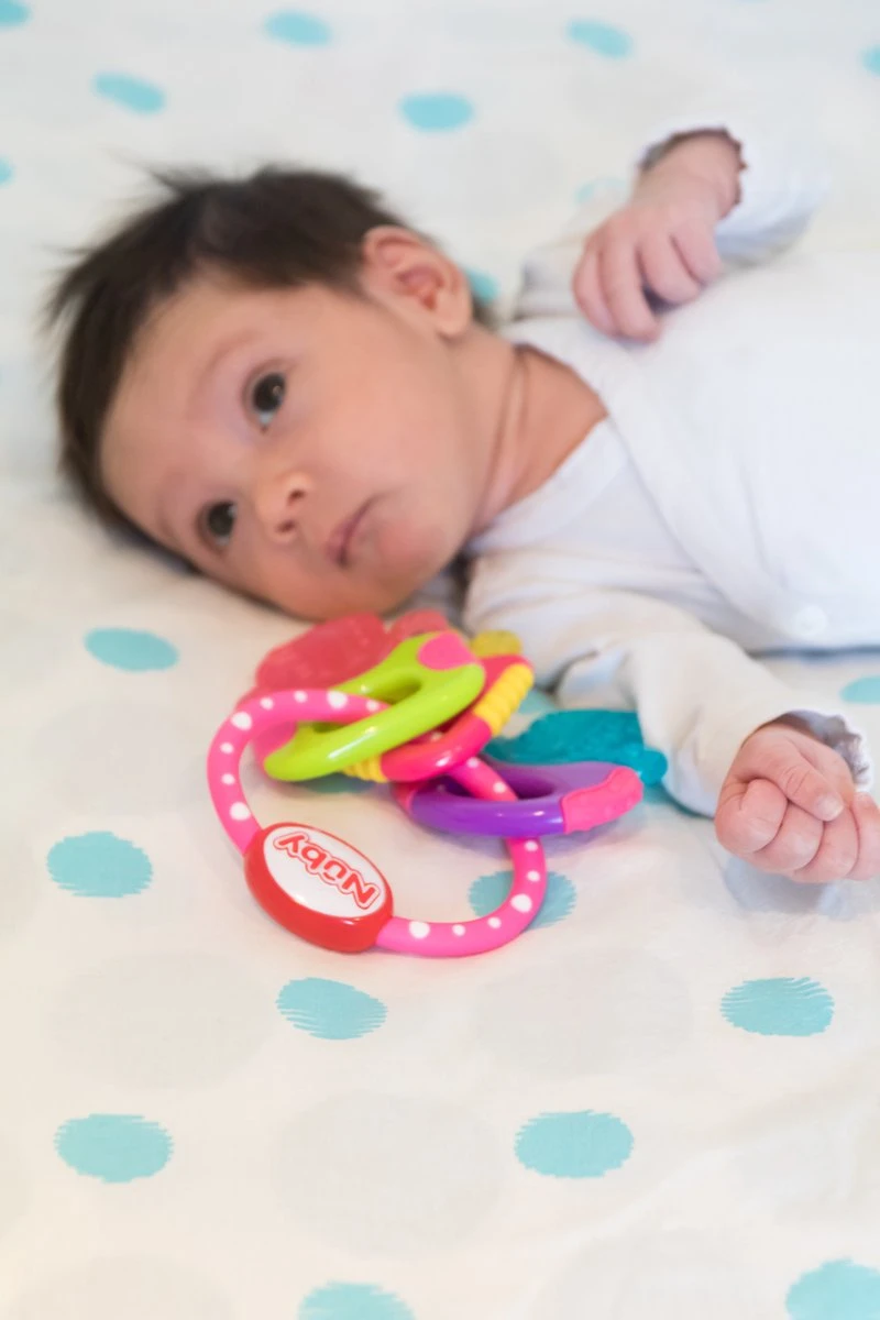 Nûby - IcyBite Koelbijtsleutels - Roze - 3m+