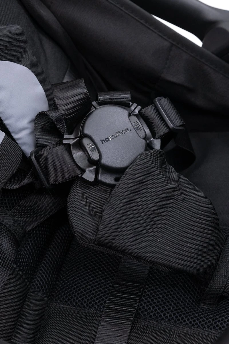 Hamilton by Yoop X1 Plus Buggy – Nieuw, Hoger, Uitgebreider 2023 Model – Premium Stroller met One Hand Folding Technologie – Zwart – Lichte, Verstelbare en Wendbare Kinderwagen met vele Gemakken