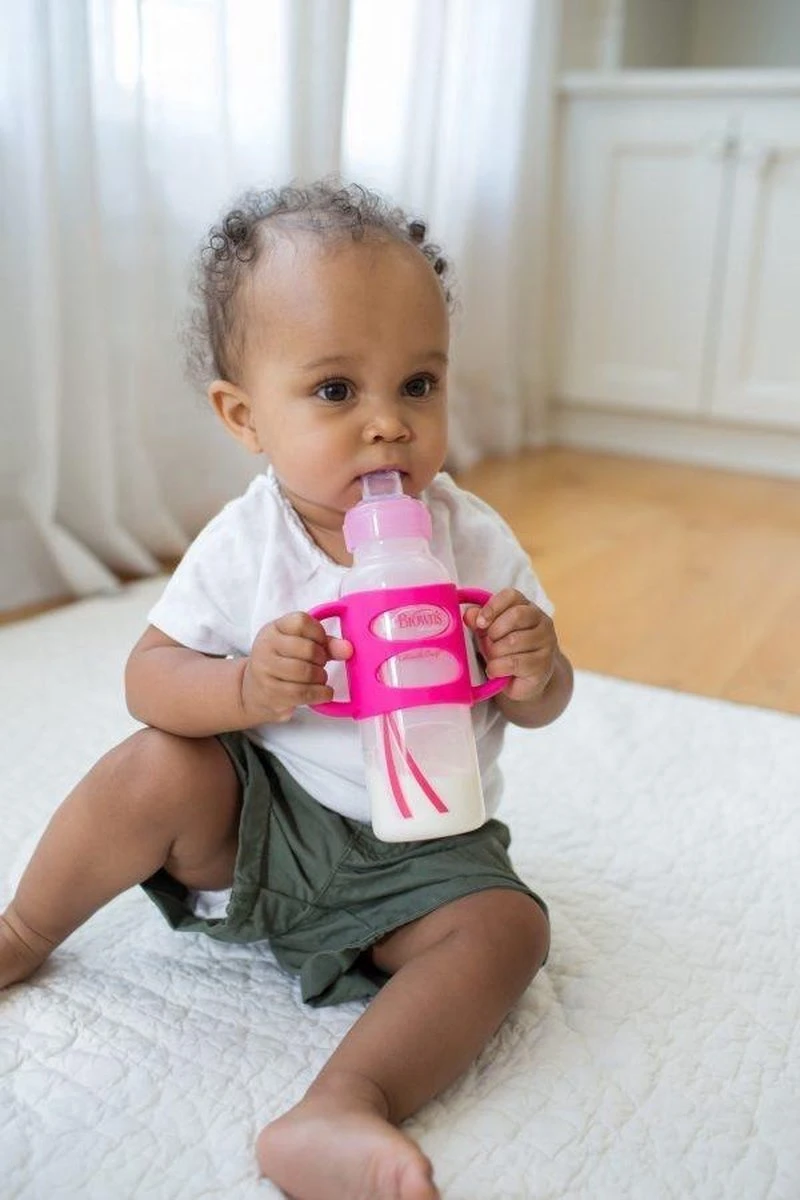 Dr. Brown's Siliconen Handvat voor standaardfles - roze