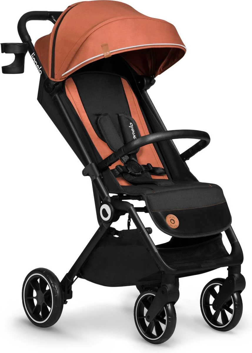 Lionelo Buggy Cloe - Kinderwagen Premium + - tot 22 kg - verstelbare rugleuning - 5-punts veiligheidsgordels - grote zwenkwielen - klamboe - bekerhouder - lichtgewicht - compact - waterdicht
