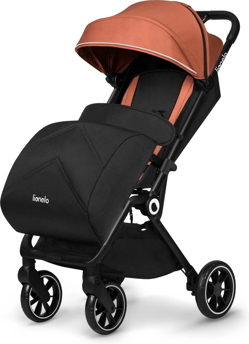 Lionelo Buggy Cloe - Kinderwagen Premium + - tot 22 kg - verstelbare rugleuning - 5-punts veiligheidsgordels - grote zwenkwielen - klamboe - bekerhouder - lichtgewicht - compact - waterdicht