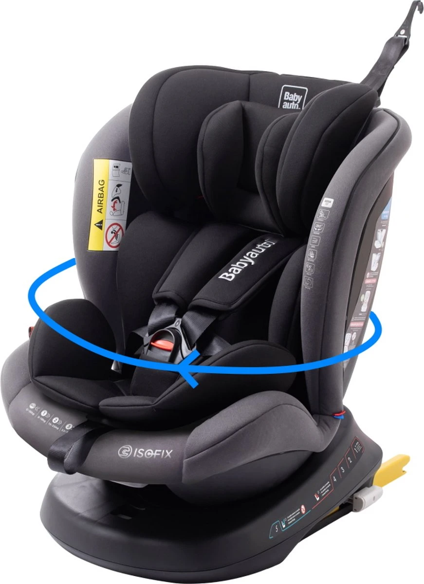 BabyAuto Rodia group 0+/1/2/3 zwart/grijs