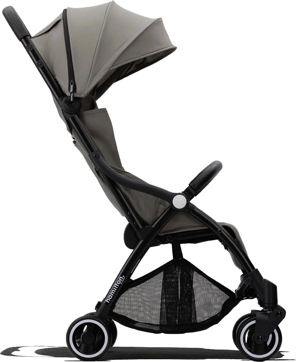 Hamilton by Yoop X1 Plus Buggy – Nieuw, Hoger, Uitgebreider 2023 Model – Premium Stroller met One Hand Folding Technologie – Grijs – Lichte, Verstelbare en Wendbare Kinderwagen met vele Gemakken